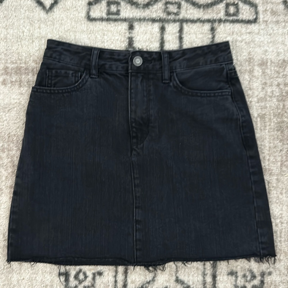 Black Jean skirt